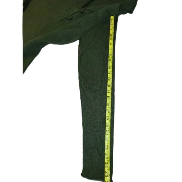 Women's Gap Green Knit Shawl Collar Sweater Size Large - Picture 6 of 11